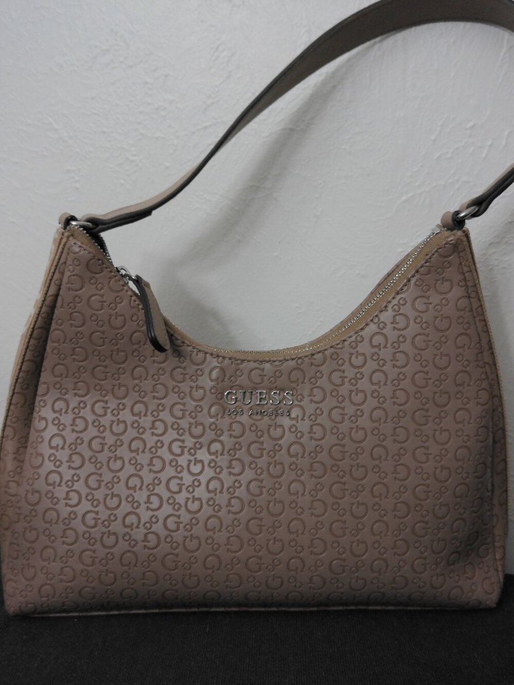 GUESS Clarence Hobo Monogram Shoulder Bag & Pouch Set